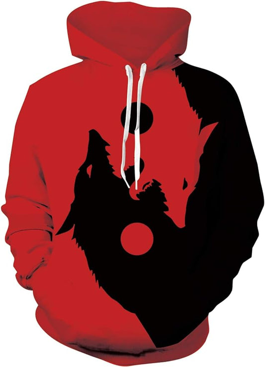 Red Wolf UniSex Premium Hoodie